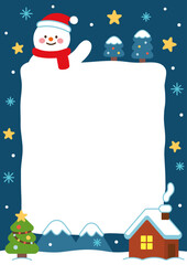 겨울 테두리배경