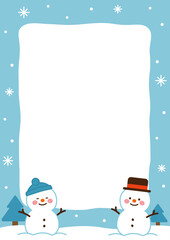 겨울 테두리배경