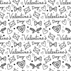 Seamless vector pattern for St. Valentine's day
