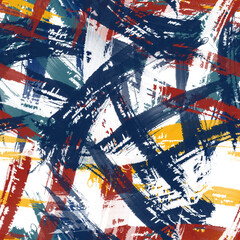 Fototapeta premium Organic Brush Stroke Seamless Pattern – Abstract Hand-Painted Texture