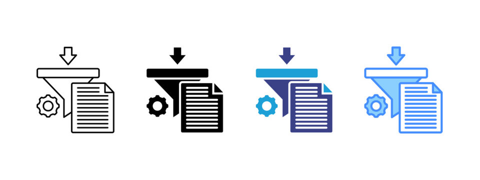Information icon set multiple style collection