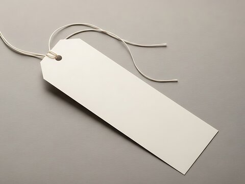Simple blank tag with string for pricing or gift information display