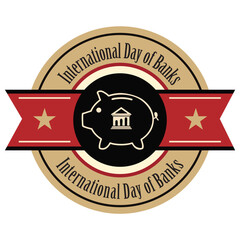 International Bank Day sticker