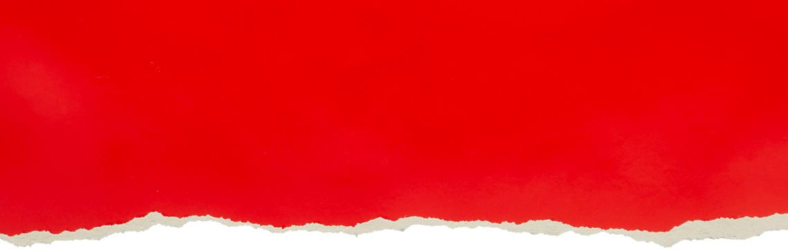 Red ripped paper torn edges strips isolated on black background - Powered by Adobe