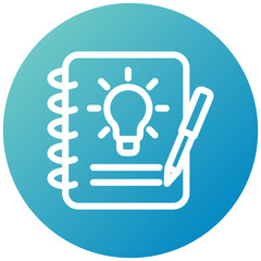 Idea Icon Mini Illustration Icon. Use For Modern Concept, Print, Ui, Ux Kit, Web And App Development. Vector Related To Office, Education, Examination And More