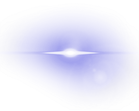 Blue horizontal lens flare light effect on transparent background. - Powered by Adobe