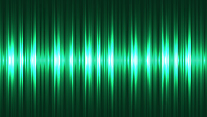 Abstract Vibrant Green Digital Sound Wave Visualization
