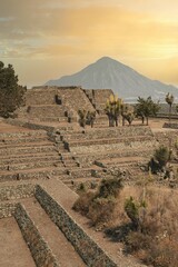 ruinas de cantona en Puebla Mexico