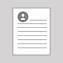 Vector illustration of document icons, worksheets, reports, clipboard in flat design style. Technology, computers, record keeping.