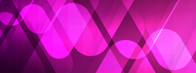 Modern Abstract Pink Curves Background