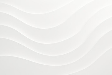 Obraz premium Trendy white color 2026 year. Abstract white wavy background art. Clean curve texture for modern design concept. Blank backdrop for presentation, wallpaper or product display.