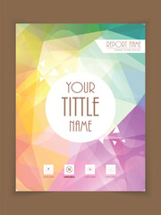 Obraz premium colorful professional flyer template or brochure design for business reports