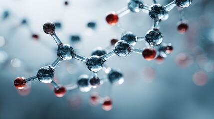 Detailed Molecular Structure Illustration for Scientific Visualization projects