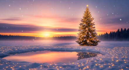 Sunset and sunrise in the mountains during winter with colorful sky and clouds