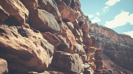 Obraz premium Majestic sandstone formations, revealing nature's enduring architecture