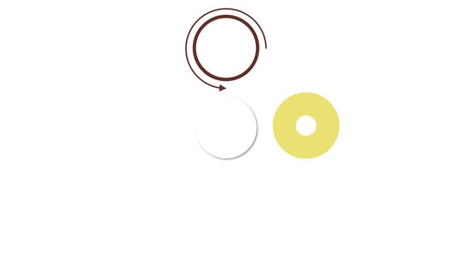 A simple 4-step motion infographic that breaks down complex workflows, improves task flow, and visually communicates strategic processes for corporate or creative teams.