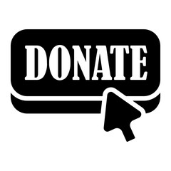 Fototapeta premium donation Solid icon