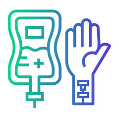 Obraz premium donation Line Gradient Icon