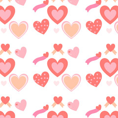 seamless pattern with hearts