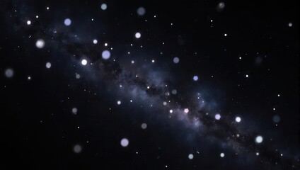 Fototapeta premium Celestial Dance - Stars and Milky Way in a Cosmic Ballet.