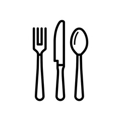 ofvs76 OutlineFilledVectorSign ofvs - cutlery vector icon . on a white background
