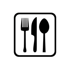 ofvs76 OutlineFilledVectorSign ofvs - cutlery vector icon . on a white background