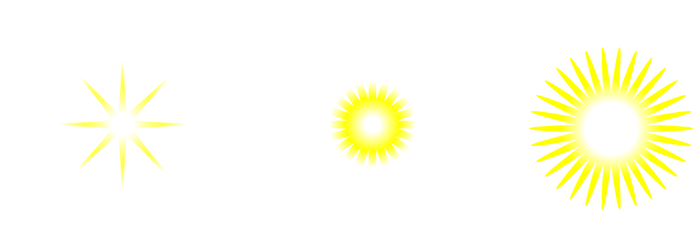 set of sun icons, Star shine flare overlay background with bright sunlight. fireworks on a white background