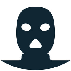 Ski Mask Icon Vector Ideal for winter sports, cold weather, outdoor activity, and snow gear graphics. Symbolizes warmth, protection, skiing, and simple headwear.