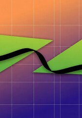 Stylized representation of financial data with modern aesthetic design
