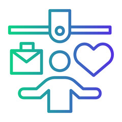 Obraz premium lifestyle Line Gradient Icon