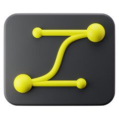 3D Illustration Animation Curve Graph Editor