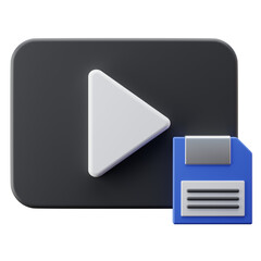 3D Illustration Video Save Project