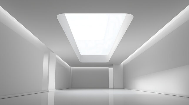 Cloud dancer modern architecture white interior design empty space bright room minimalist style . colour of the year 2026