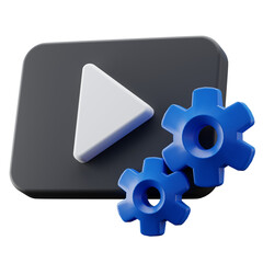 3D Render Video Player Settings View Perspective