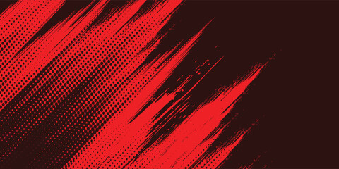 black red dragon decal brush fire volcano lava sakura Asia Japan anime style illustration sporty background banner style illustration. modern