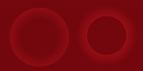 Modern red circle background with dynamic shapes composition vector abstract simple modern