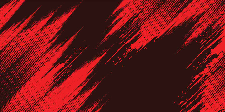 black red dragon decal brush fire volcano lava sakura Asia Japan anime style illustration sporty background banner style illustration. modern