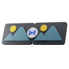 Perspective 3D Illustration Video Clip Transition