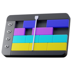 Perspective View 3D Video Editing Timeline