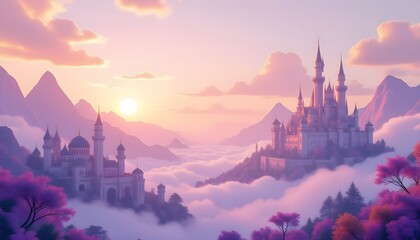 sunrise in the mountains