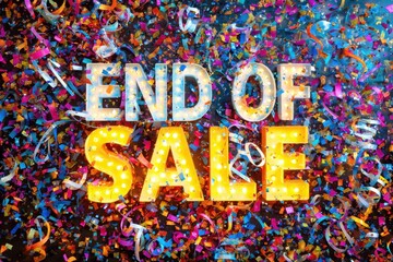 A Vibrant Explosion of Confetti and Streeters for End of Sale Announcement