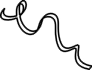 Ribbon pixel 8bit icon. Holiday decoration