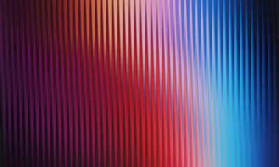 Obraz premium Abstract vertical ribbed texture with gradient of purple red and blue light