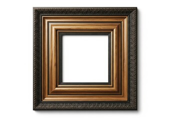 Exquisite square picture frame with multiple layers and rich textures