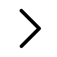minimalist bold line right chevron arrow icon vector illustration