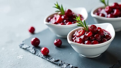 A Gourmet Cranberry Sauce Tasting Set Explore cranberry sauce variations, perfect for holiday gatherings or culinary exploration. Elevate your dining experience with this exquisite selection