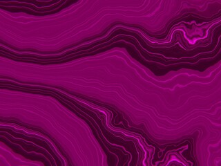 Abstract magenta liquid marble texture isolated on a transparent background
