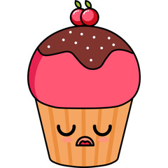 Cute Cupcake Illustration
