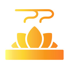 lotus flower Gradient icon