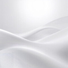 Obraz premium Minimal White Abstract Smooth Waves Background
